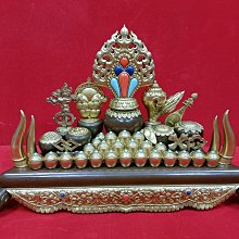 百寶總集用品用品黃銅輪王七珍寶座家用八吉祥佛前用品擺件 歷史價格詳細信息