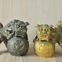 老銀獅子頭，飽滿精神，做工精致，栩栩如生，底部直徑35毫， 古玩 老物件 舊藏 -3744 歷史價格詳細信息