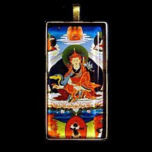 【蓮花生大師】銅質 雙面 佛卡 唐卡 佛教 [31046] 歷史價格詳細信息