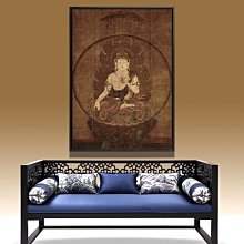 【熱賣精選】  掛畫 壁畫 有框畫 白度母唐卡 客廳掛畫 玄關壁畫（GA-1750） 歷史價格詳細信息