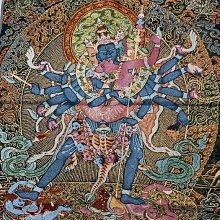 7014西藏傳老唐卡針織繡佛像非新品勝樂金剛藏密無上瑜伽部母續的本尊懷抱明妃金剛亥 價格比較,價格查詢,歷史價格詳細信息