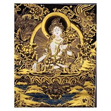 和風美物 掛畫 壁畫 裝飾畫 尼泊爾喇嘛手繪唐卡 黃財神唐卡（GA-3742） 歷史價格詳細信息