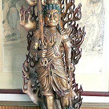 【中型】 日本 佛教 老明治 實心古銅 鎏金 立身 地藏王菩薩 神尊 金身 (重達3.425公斤) 神明 古物 老件 歷史價格詳細信息