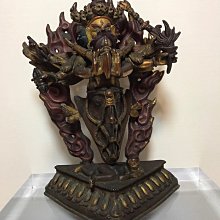 銅佛像，鎏金&middot;護法金剛明王歡喜佛，胎體厚重，色澤雅致，整像鑄621 歷史價格詳細信息