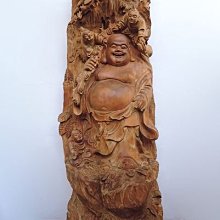 【九天坊─藝雕品】＊印度老山檀香木雕－彌勒菩薩(日式)(優惠免運費)＊FA800 歷史價格詳細信息