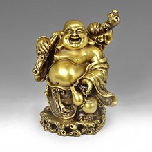 【睿智精品】銅佛像 彌勒佛 財運亨通 法喜招財 笑口常開 財位擺放 銅製（GA-4356） 歷史價格詳細信息