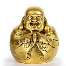 【睿智精品】銅佛像 彌勒佛 財運亨通 法喜招財 笑口常開 財位擺放 銅製（GA-4356） 歷史價格詳細信息