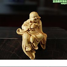 黃楊木雕刻佛像手把件中式供奉實木荷葉彌勒佛家居飾品工藝品擺件送禮佳品 木雕工藝 招財擺件 歷史價格詳細信息