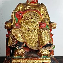 台灣古董神像，小尊迷你手掌大（太子爺/中壇元帥/太子元帥/上天太子/哪吒太子）尺寸：高18.5cm×寬8.6cm 歷史價格詳細信息