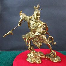 早期大型銅雕神尊老件 - 赤腳太子爺/三太子/哪吒#13（古董/收藏/銅爐/香爐/銅器/擺飾/珍藏/明朝/清朝/藝品/神像/佛像） 歷史價格詳細信息