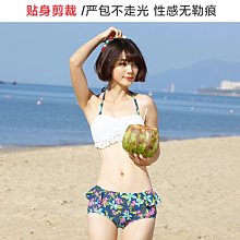 泳衣女白色分體三件式裙式超仙遮肚顯瘦性感ins風 小胸集中爆乳比基尼  露天市集  全台最大的網路購物市集 歷史價格詳細信息