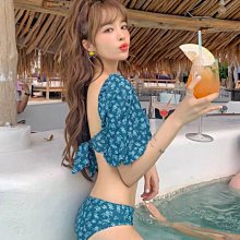 Qmi 韓國夏季新款高腰單肩白色小香風分體比基尼泳衣 歷史價格詳細信息