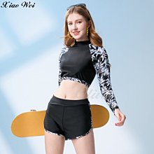 • 特價泳裝 •大女長袖二件式泳裝/泳衣 C31010(M.XL.EL)【贈胸墊】 歷史價格詳細信息