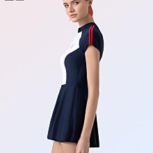 現貨 BE范德安裙式連體泳衣女運動風修身顯瘦防曬抗氯海島度假溫泉泳裝 歷史價格詳細信息