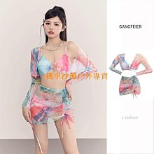 2024夏季泳衣女純欲風大碼胖mm法式仙女範荷葉袖V領連體裙式遮肚 歷史價格詳細信息