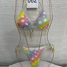 比基尼2024新款歐美性感綁帶素色女分體泳衣泳裝 歷史價格詳細信息