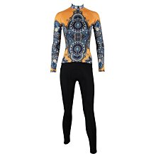 預購【ILPALADINO】女款長袖車衣褲套裝 :: 經典藍花 歷史價格詳細信息