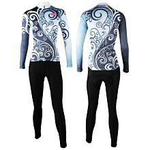 預購【ILPALADINO】女款長袖車衣褲套裝 :: 經典藍花 歷史價格詳細信息