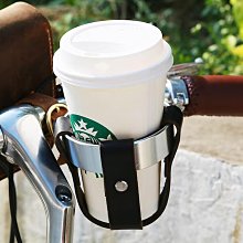 牛皮復古自行車h水瓶架咖啡杯電動車小牛水杯架通用摩托車裝備配 歷史價格詳細信息