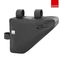 鯊虎SAHOO山地自行車包防水前梁三角包TPU自行車長途騎行車架包 腳踏車置物包置物袋 貨架包 後車包 後馱包 歷史價格詳細信息