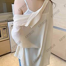 冰絲防曬襯衫女2023夏季新款設計感小眾純欲辣妹性感純色網紗上衣 歷史價格詳細信息