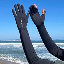 防曬袖套 男夏季手套冰袖 男款冰絲寬松套袖 摩托車騎行釣魚手袖【淘夢屋】 歷史價格詳細信息