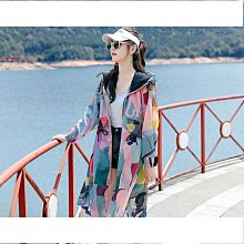 防曬衣女中長版2023夏季新款學生抗UV漸層防嗮服衫大尺碼薄外套 歷史價格詳細信息