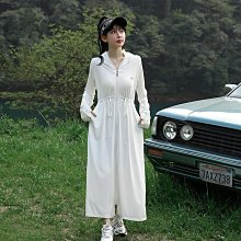 長版防曬衣女夏收腰抗UV戶外涼感原紗冰絲透氣專業全身防曬服 價格比較,價格查詢,歷史價格詳細信息