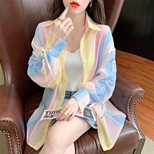 雪紡外套女長袖薄款2024年夏季防曬外搭開衫寬松休閑洋氣外穿披肩冰絲外套-kby科貝 歷史價格詳細信息