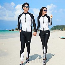 韓版情侶泳衣 三件式/五件式 長袖防晒 女生男生 衝浪衣 玩水泡溫泉度假潛水服 歷史價格詳細信息
