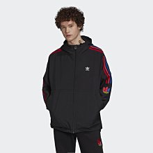 adidas 外套 Adicolor 男款 黑 教練外套 三葉草 平紋布 寬鬆 愛迪達【ACS】H09129 歷史價格詳細信息