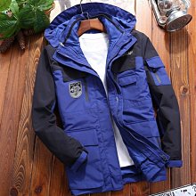 特登山衣 衝鋒衣 衝鋒衣外套 機能外套 登山 露營 日系機能風戶外露營防風防水衝鋒衣外套男秋冬款寬鬆工裝連帽夾克-時尚男裝 歷史價格詳細信息