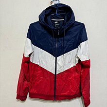 「 二手衣 」 Nike 男版連帽防風外套 M號（藍白紅）95 價格比較,價格查詢,歷史價格詳細信息