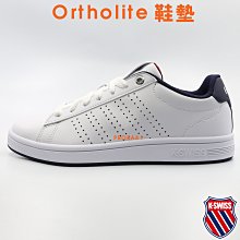 K-SWISS 白X藍(漸層) Court Tiebreak 皮質休閒運動鞋【有12號、13號】346K 加贈襪子 歷史價格詳細信息