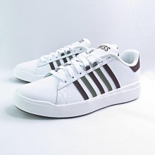 K-SWISS 白X綠 Slamm 99 CC 皮質休閒運動鞋(全車線鞋底)【有12號、13號】318K 免運費加贈襪子 歷史價格詳細信息