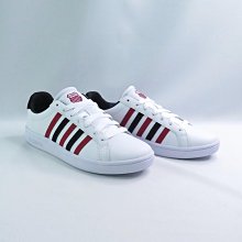 K-swiss Court Tiebreak 白粉 皮革 休閒 運動鞋 女款 J2169【新竹皇家97011-161】 歷史價格詳細信息