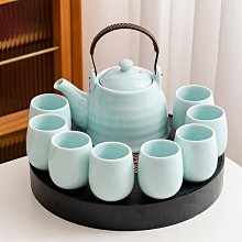 紫砂壺 家用陶瓷茶壺大號功夫茶具大容量提梁壺餐廳會客泡茶壺單壺提壺 歷史價格詳細信息