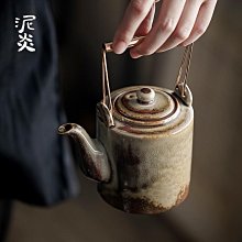 紫砂壺 柴燒提梁壺中式簡約過濾單壺家用陶瓷功夫茶具泡茶壺復古手工茶壺 價格比較,價格查詢,歷史價格詳細信息