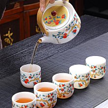 紫砂壺 羊脂玉白瓷茶壺泡茶壺單壺陶瓷提梁壺日式功夫茶具家用防燙泡茶器 歷史價格詳細信息