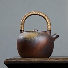 紫砂壺 柴燒提梁壺中式簡約過濾單壺家用陶瓷功夫茶具泡茶壺復古手工茶壺 歷史價格詳細信息