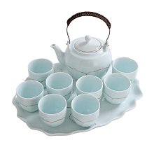 紫砂壺 青瓷茶具套裝家用茶壺茶杯景德鎮陶瓷現代簡約日式整套大號提梁壺 歷史價格詳細信息