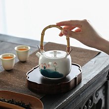 日式提梁壺功夫茶具套裝一壺四杯帶罐公司開業活動送禮品套裝 歷史價格詳細信息