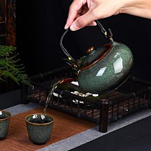 紫砂壺 兔毫盞一壺六杯功夫茶具陶瓷套裝家用茶杯泡茶提梁壺復古日式創意 價格比較,價格查詢,歷史價格詳細信息