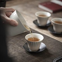 陶川 純手繪紫色花口品茗杯輕奢復古主人杯陶瓷功夫茶具單杯茶杯 歷史價格詳細信息