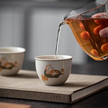 陶川 草木灰手寫陶瓷茶杯家用主人杯單個人杯手工青花復古品茗杯 歷史價格詳細信息