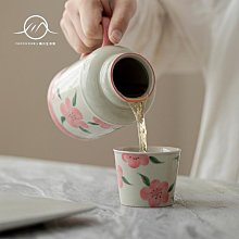 陶川 純手繪紫色花口品茗杯輕奢復古主人杯陶瓷功夫茶具單杯茶杯 歷史價格詳細信息