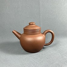 早期紫砂壺---巨輪款式壺，泥料:老朱泥，獨孔出水，空壺容量約150CC 歷史價格詳細信息