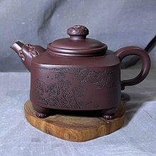 早期 宜興紫砂 三足獅紐壺 周俊【純分享欣賞】 歷史價格詳細信息