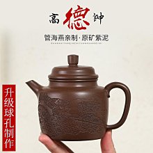 『高德鐘』老紫泥·手制·260cc·9孔 感興趣的話點“即時通”和我私聊吧～ 紫砂壺 茶具 茶配【古寶齋】7625 歷史價格詳細信息