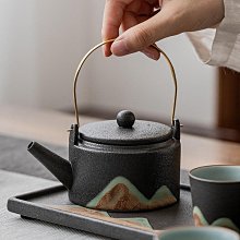 日式提梁壺功夫茶具套裝一壺四杯帶罐公司開業活動送禮品套裝 歷史價格詳細信息